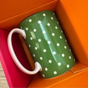 Kate Spade Lenox Larabee Dot Green Mug